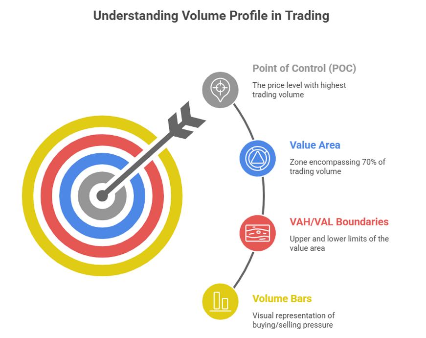 Annotated VRVP: POC, VAH, VAL and volume nodes