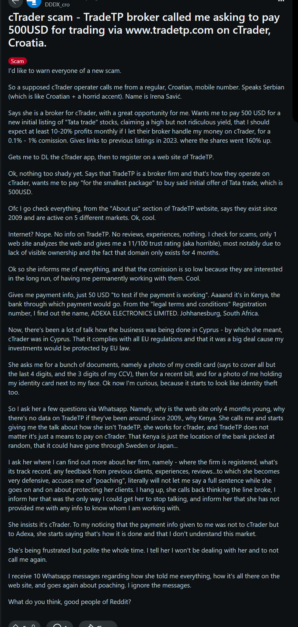 reddit Testimonials