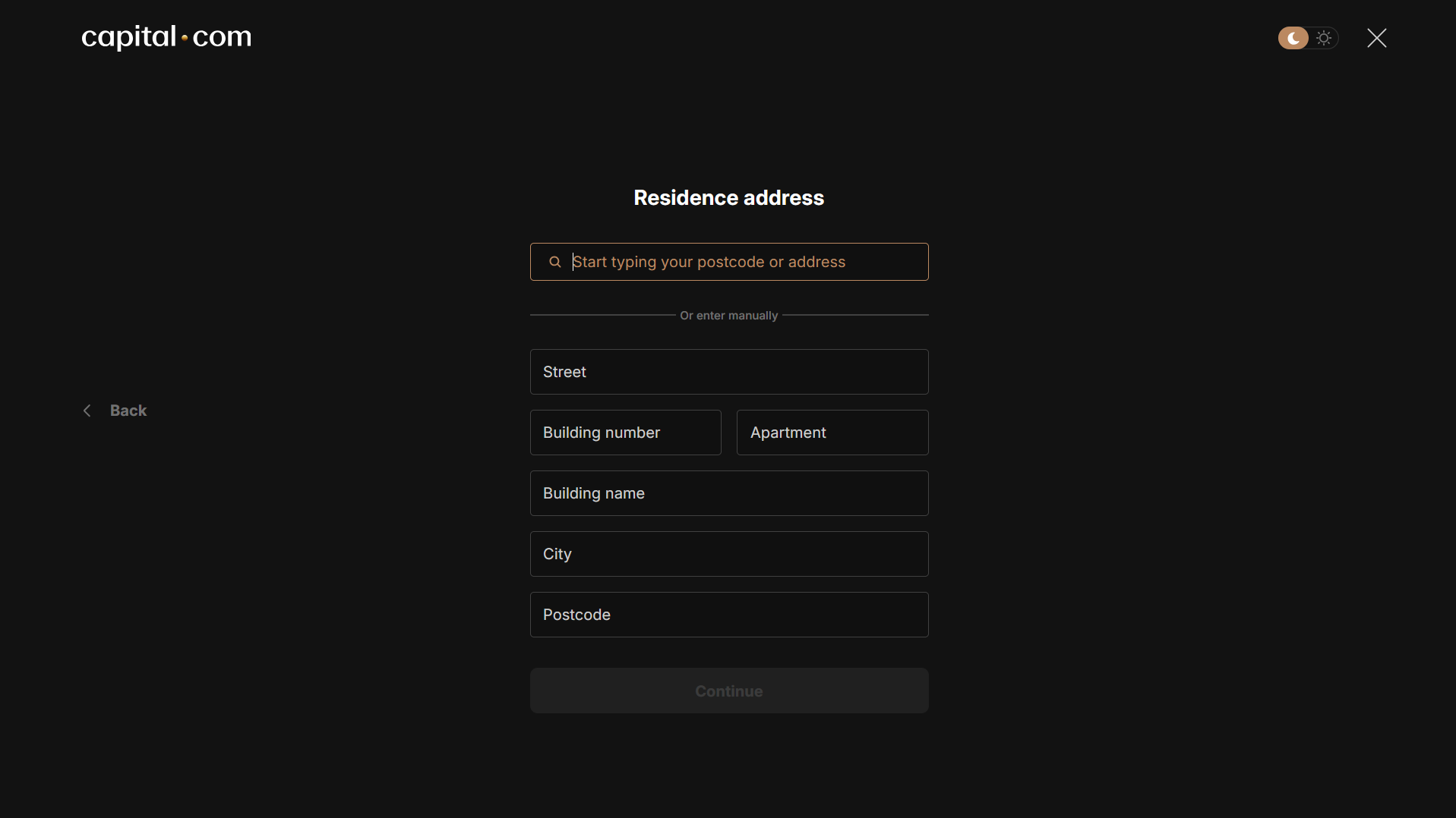 Address Info Capital.com