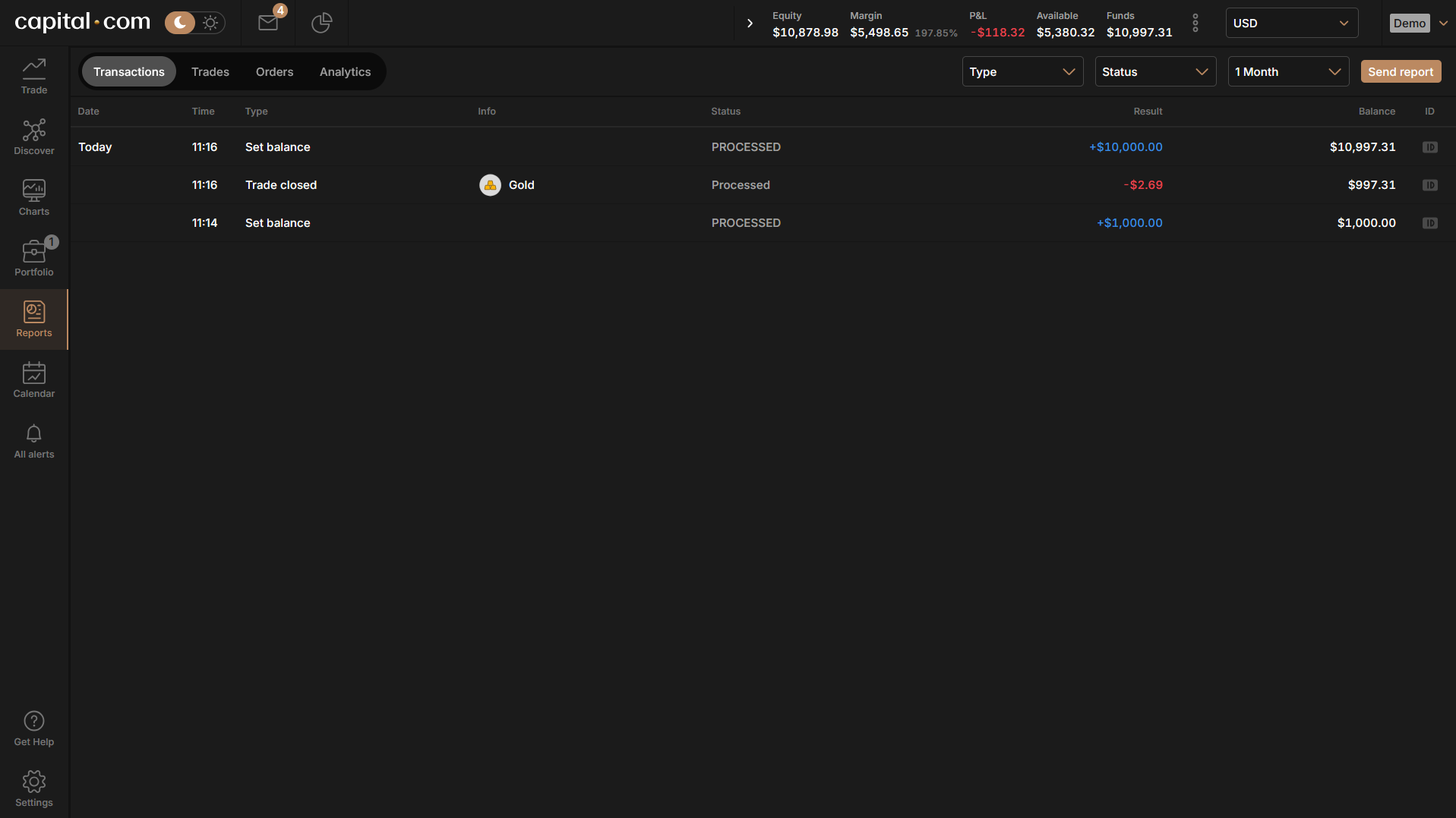 Reports Section